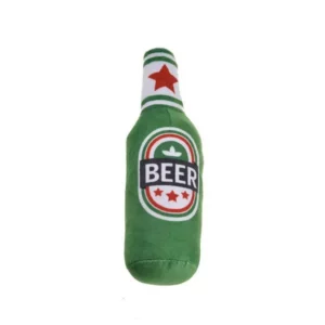 Opa,s bier flesje hondenspeeltje
