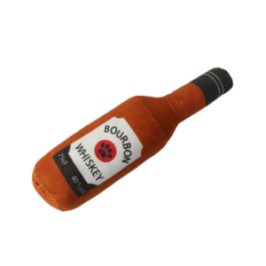 Bourbon-Whiskey-hondenspeeltje-Pluche